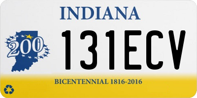 IN license plate 131ECV