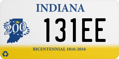 IN license plate 131EE