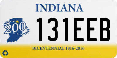 IN license plate 131EEB