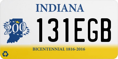 IN license plate 131EGB