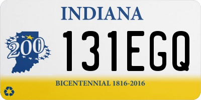 IN license plate 131EGQ