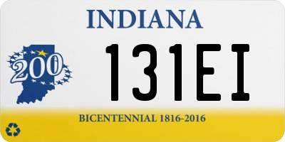 IN license plate 131EI