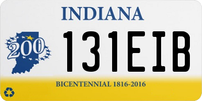 IN license plate 131EIB
