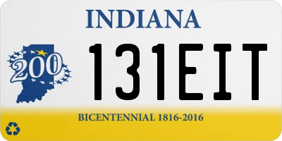 IN license plate 131EIT