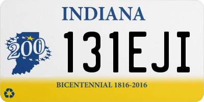 IN license plate 131EJI