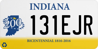 IN license plate 131EJR