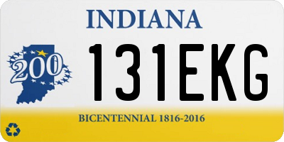 IN license plate 131EKG