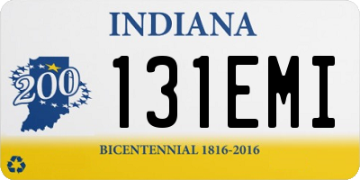 IN license plate 131EMI
