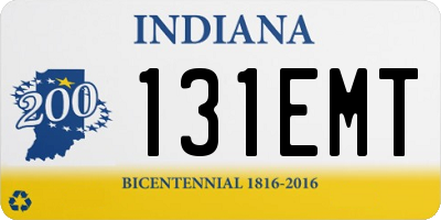 IN license plate 131EMT