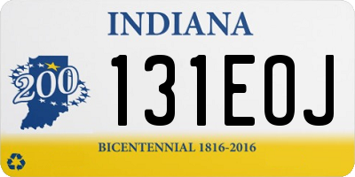 IN license plate 131EOJ
