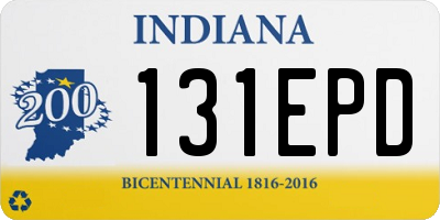 IN license plate 131EPD
