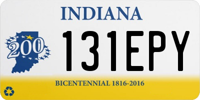 IN license plate 131EPY