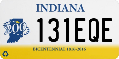 IN license plate 131EQE
