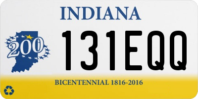 IN license plate 131EQQ