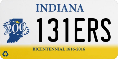 IN license plate 131ERS