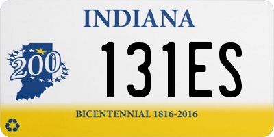 IN license plate 131ES