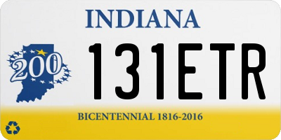 IN license plate 131ETR
