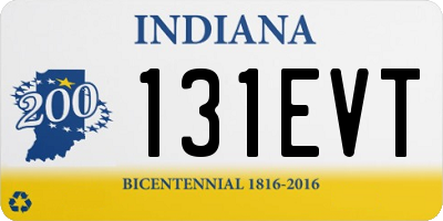 IN license plate 131EVT