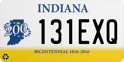 IN license plate 131EXQ