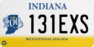 IN license plate 131EXS