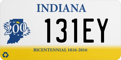 IN license plate 131EY