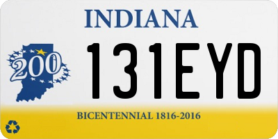 IN license plate 131EYD