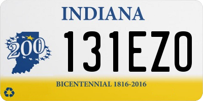 IN license plate 131EZO