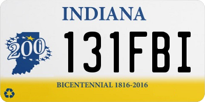 IN license plate 131FBI