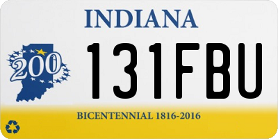 IN license plate 131FBU