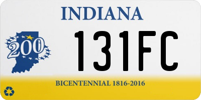 IN license plate 131FC