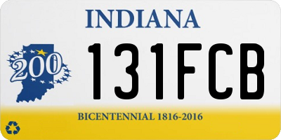 IN license plate 131FCB