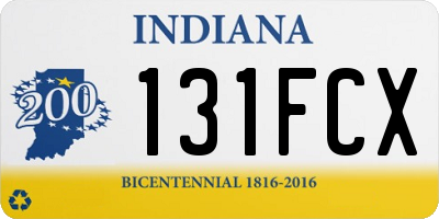 IN license plate 131FCX