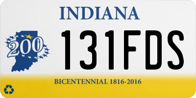 IN license plate 131FDS