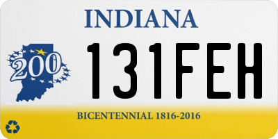 IN license plate 131FEH