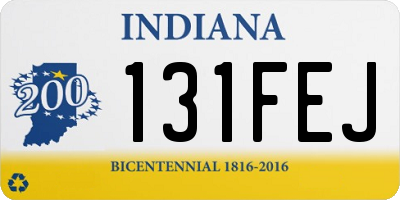 IN license plate 131FEJ