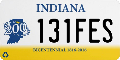 IN license plate 131FES