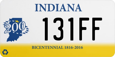 IN license plate 131FF
