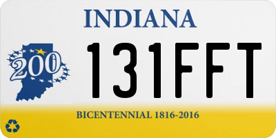 IN license plate 131FFT