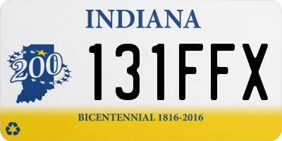IN license plate 131FFX