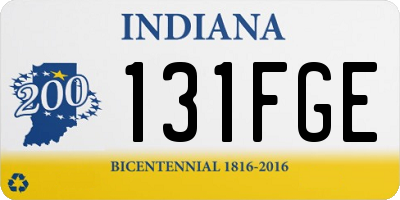 IN license plate 131FGE