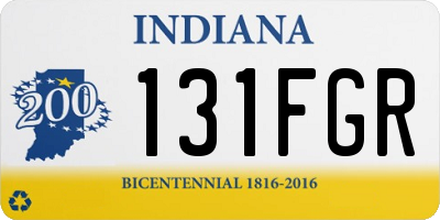 IN license plate 131FGR