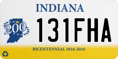 IN license plate 131FHA