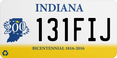 IN license plate 131FIJ