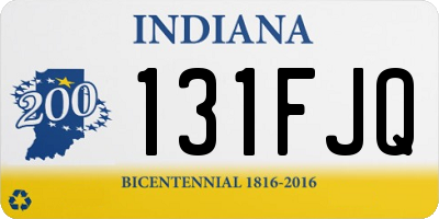 IN license plate 131FJQ