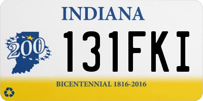 IN license plate 131FKI