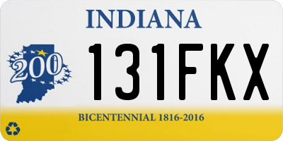 IN license plate 131FKX