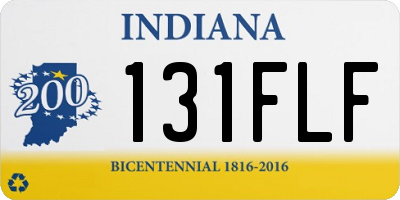 IN license plate 131FLF