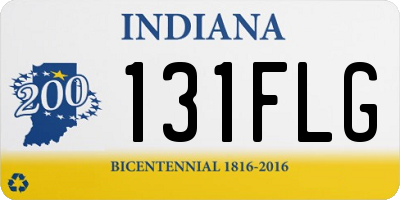 IN license plate 131FLG