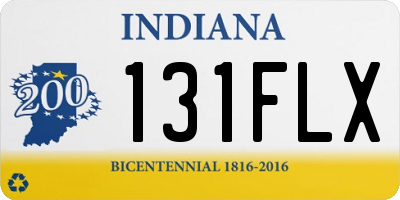 IN license plate 131FLX