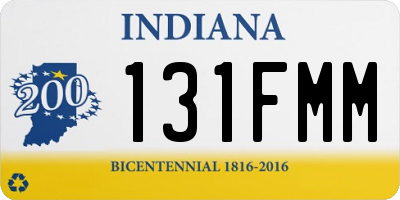 IN license plate 131FMM